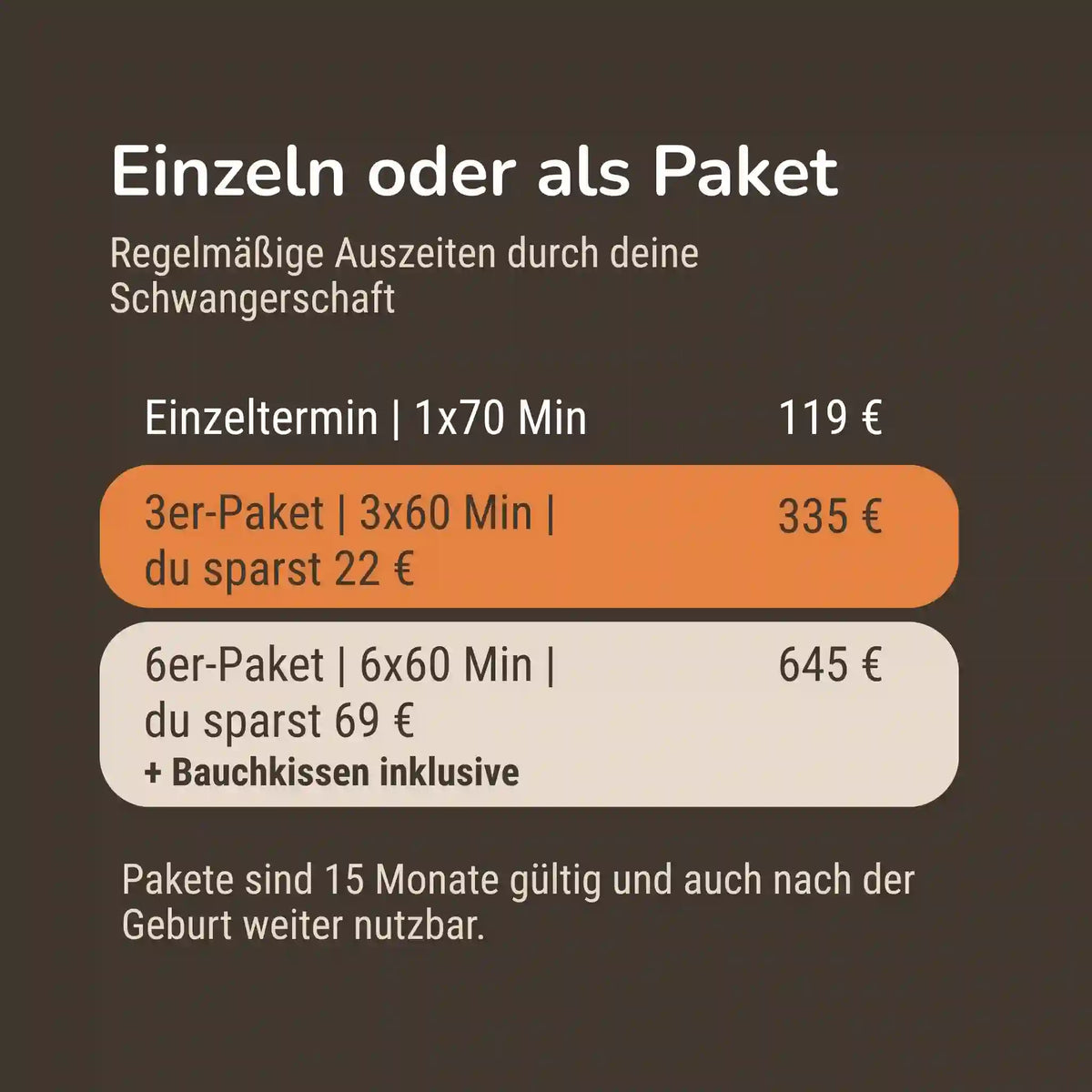 Schwangerschaftsmassage Wohlfühl