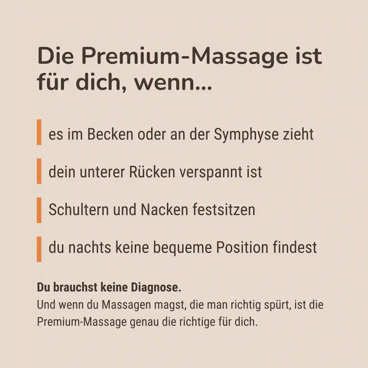 Schwangerschaftsmassage Premium