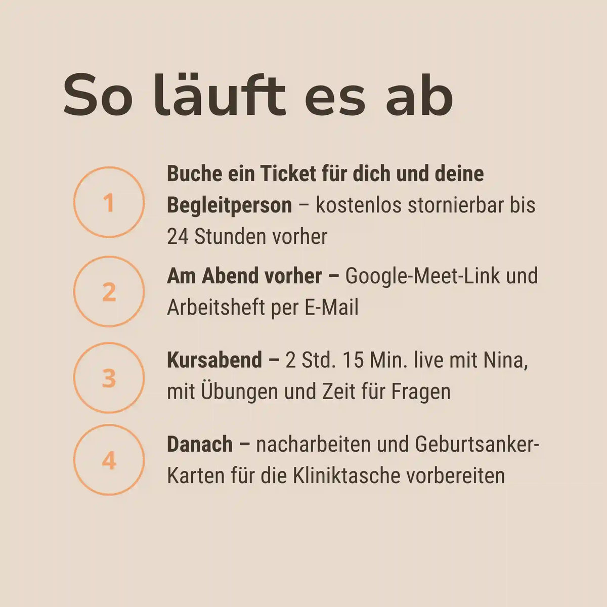 So läuft das Geburtstraining ab
