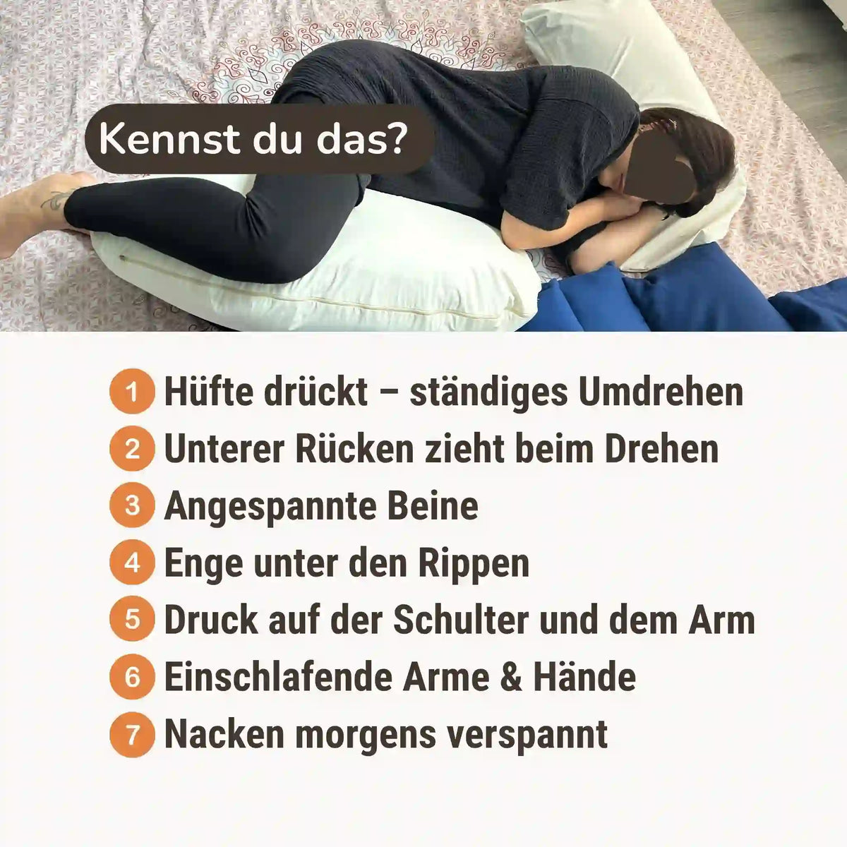 Bauchkissen für Schwangerschaft & Stillzeit