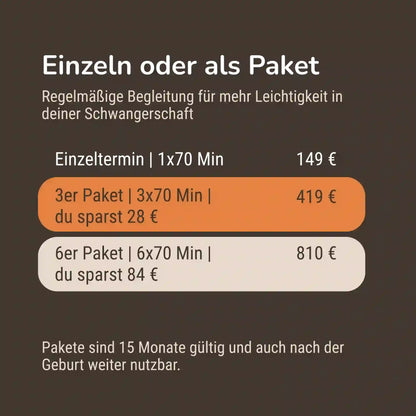 Schwangerschaftsmassage Premium