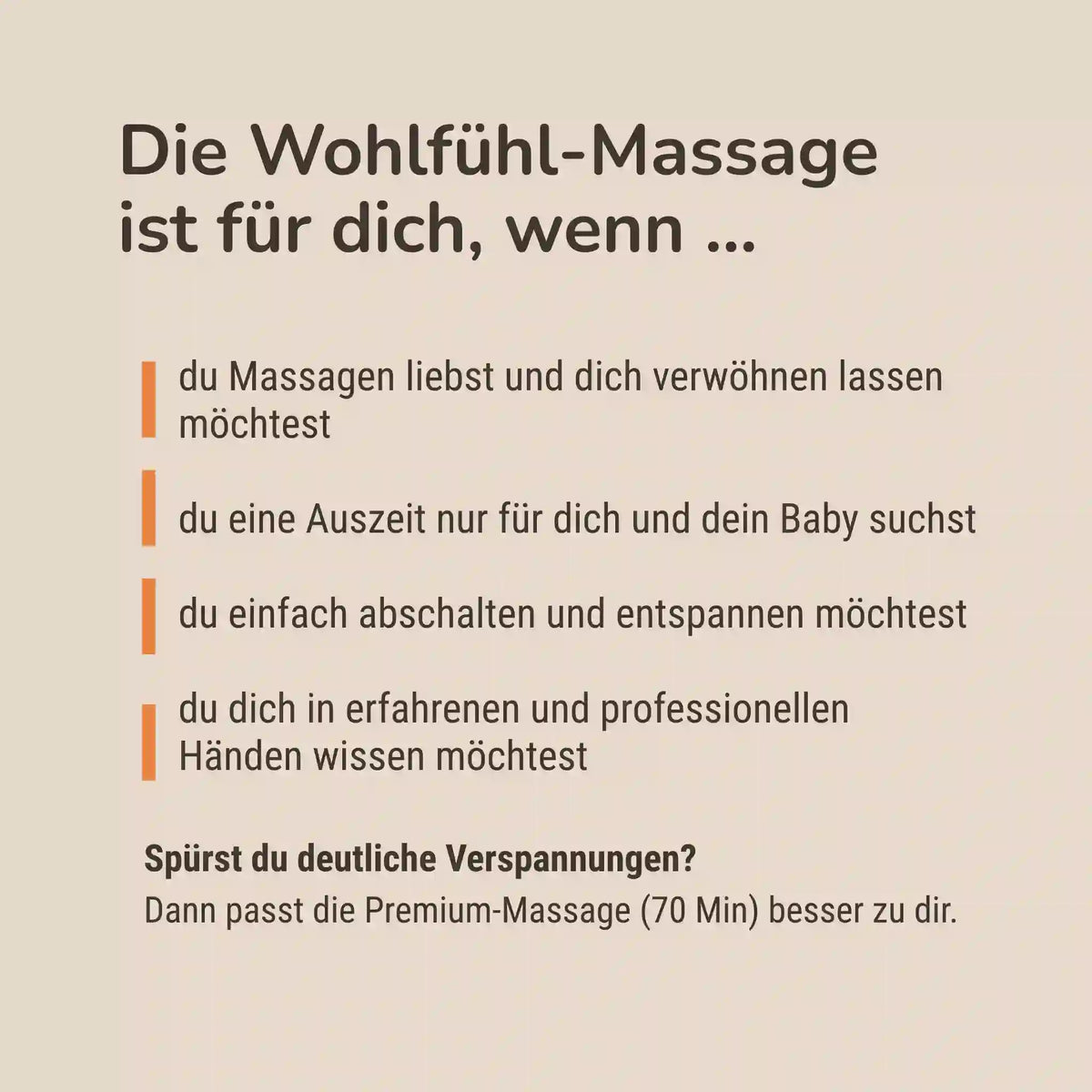 Schwangerschaftsmassage Wohlfühl