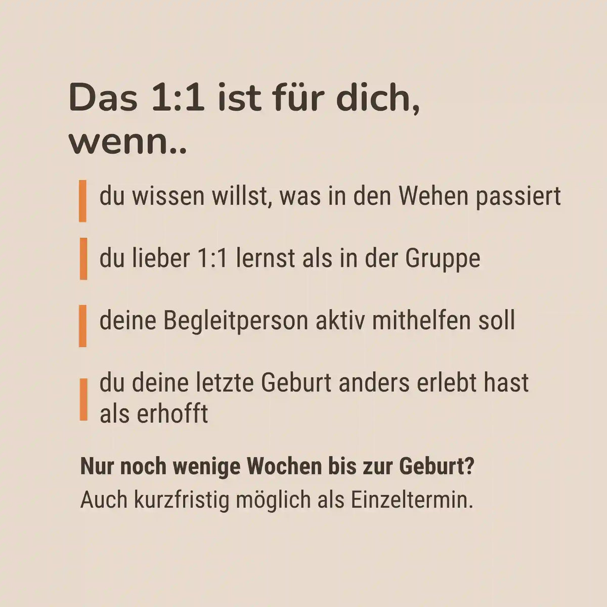 Körperentlastung & Wehen verstehen – 1:1 in Köln