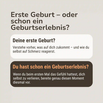 Erste Geburt – oder schon ein Geburtserlebnis
