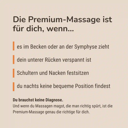 Schwangerschaftsmassage Premium