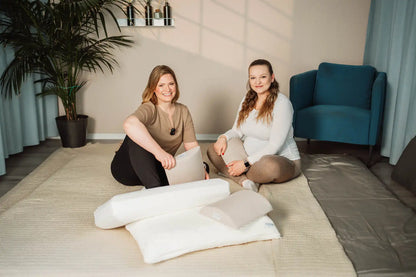 Schlafprodukte mit Nina und schwangerer Frau