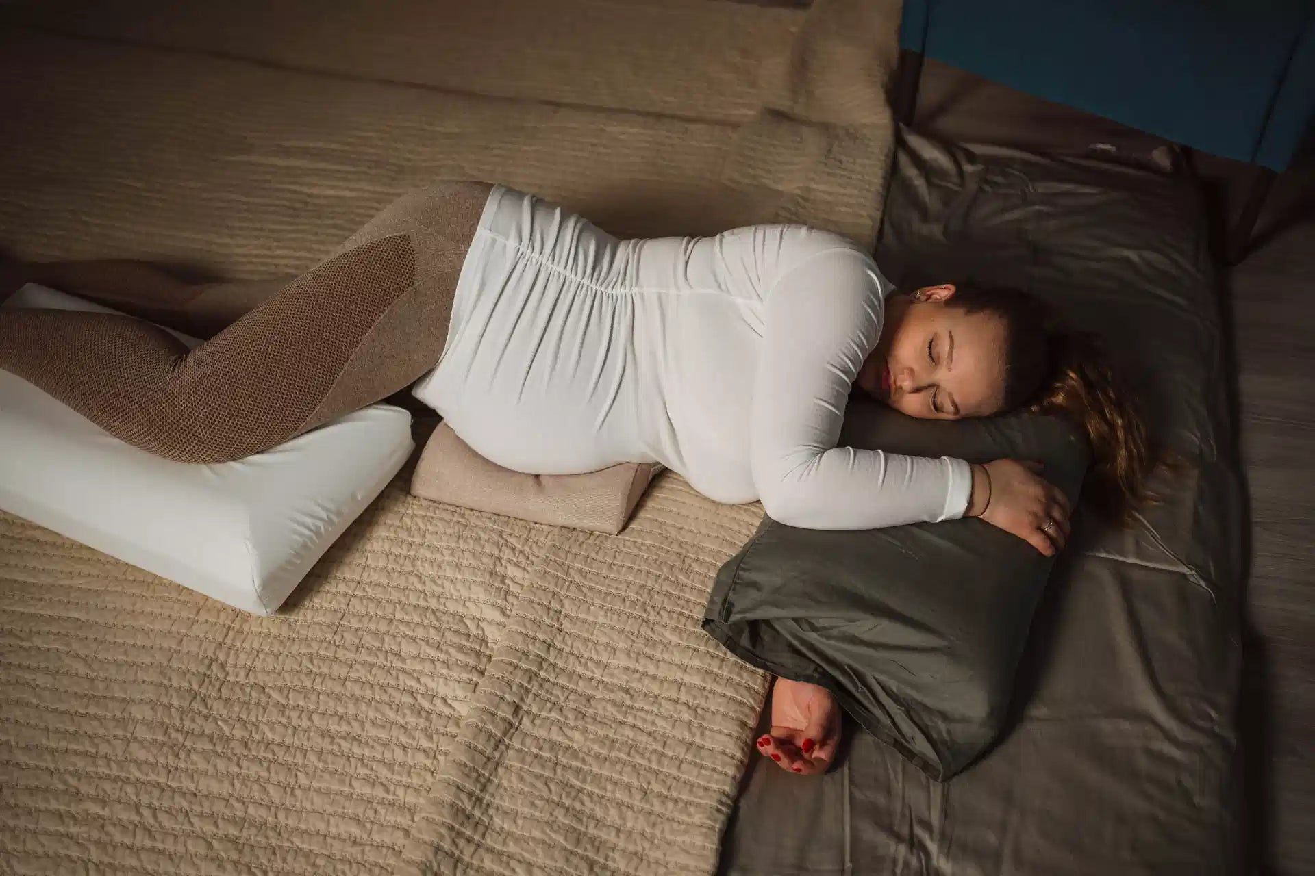MomCare Lagerungsset – Bauch-, Kopf- und Beinkissen für Schwangerschaft & Seitenlage